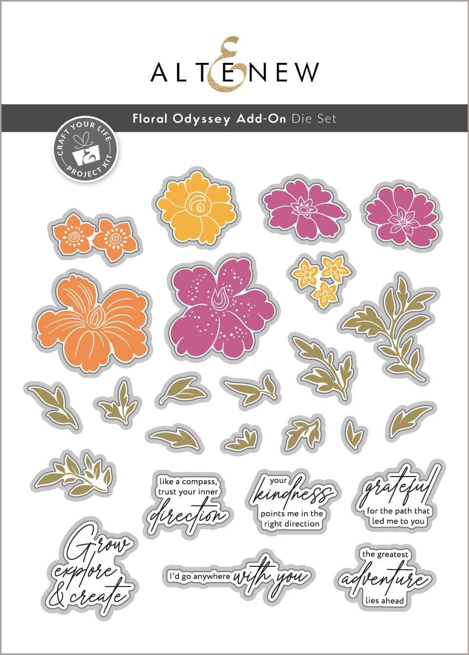 Craft Your Life Project Kit: Floral Odyssey Add-On Die Set