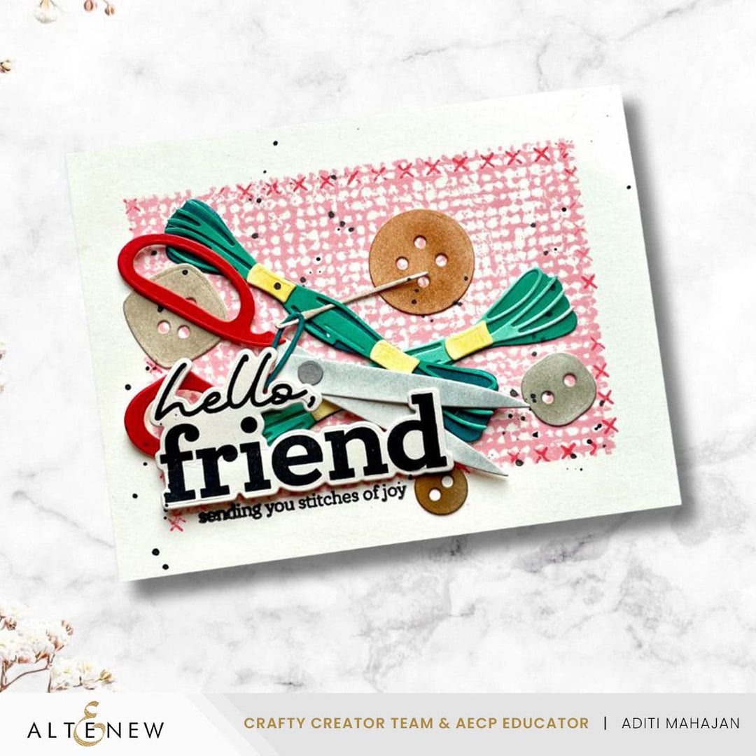 Craft Your Life Project Kit: Stitched With Love Add-On Die Set
