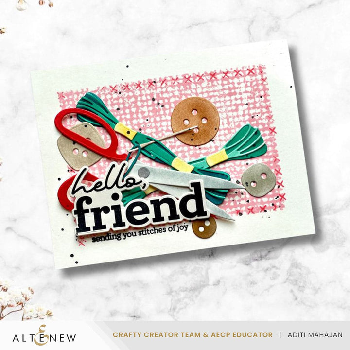 Craft Your Life Project Kit: Stitched With Love Add-On Die Set
