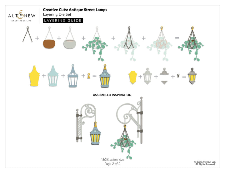 Creative Cuts: Antique Street Lamps Layering Die Set