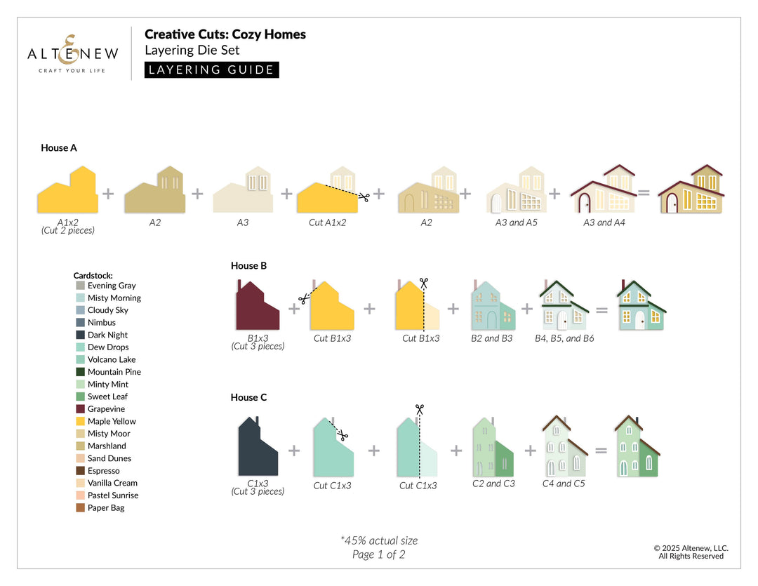 Creative Cuts: Cozy Homes Layering Die Set