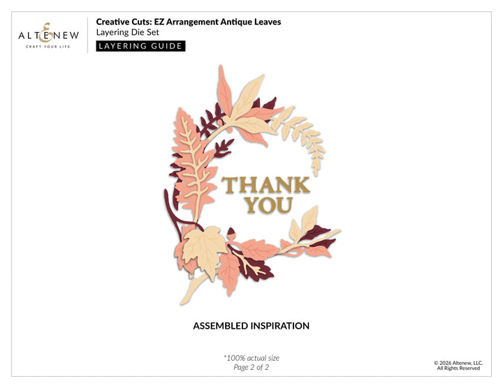 Creative Cuts: EZ Arrangement Antique Leaves Layering Die Set