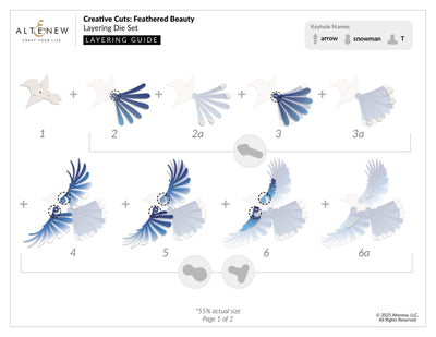 Creative Cuts: Feathered Beauty Layering Die Set