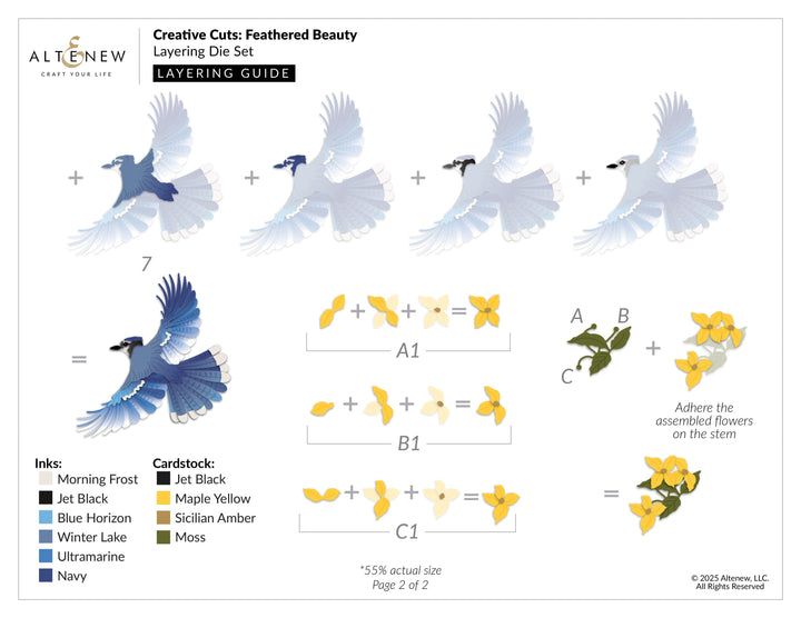 Creative Cuts: Feathered Beauty Layering Die Set