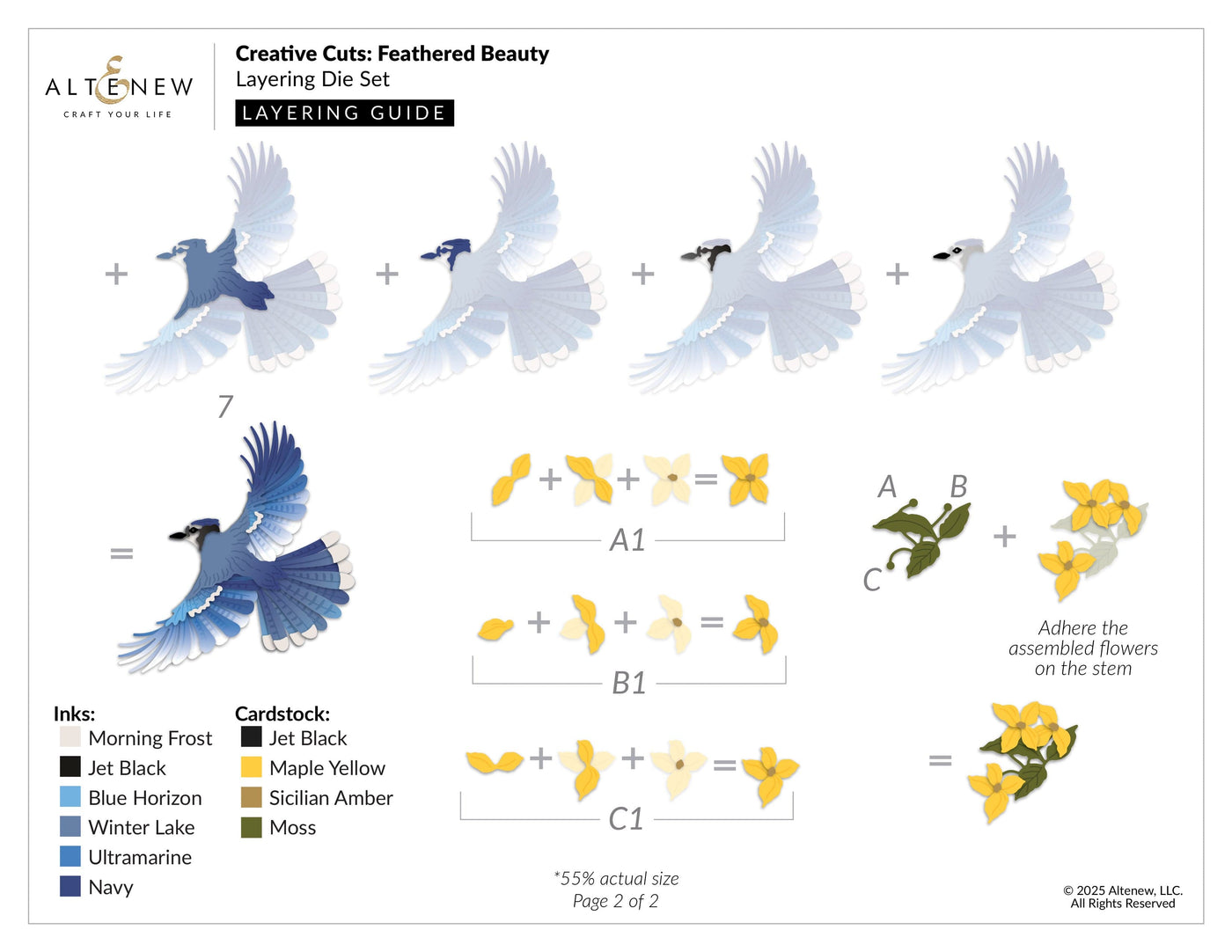 Creative Cuts: Feathered Beauty Layering Die Set