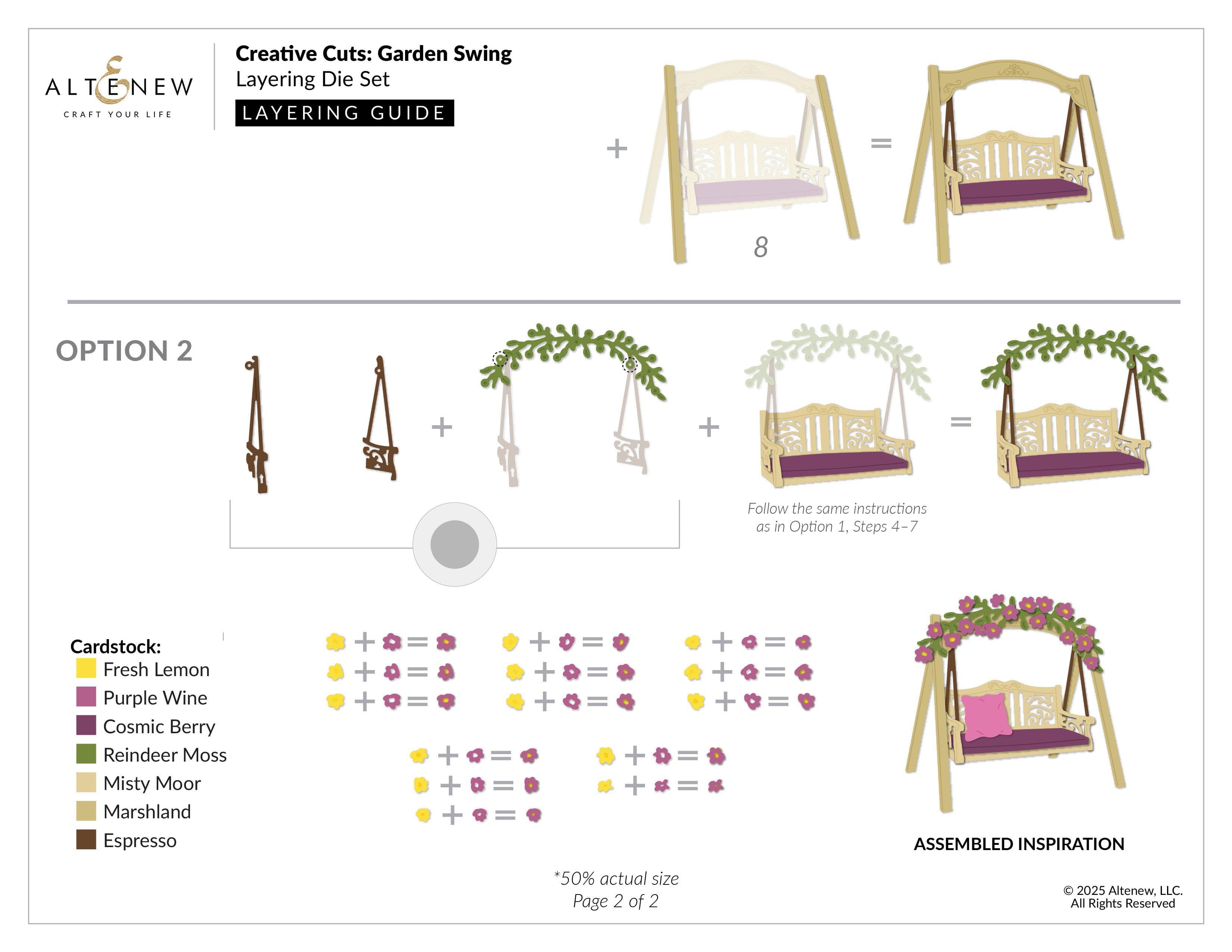 Creative Cuts: Garden Swing Layering Die Set | Altenew