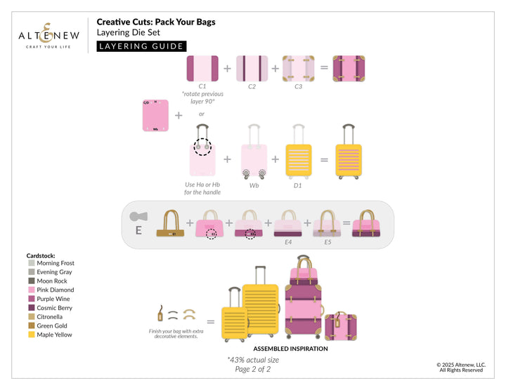 Creative Cuts: Pack Your Bags Layering Die Set