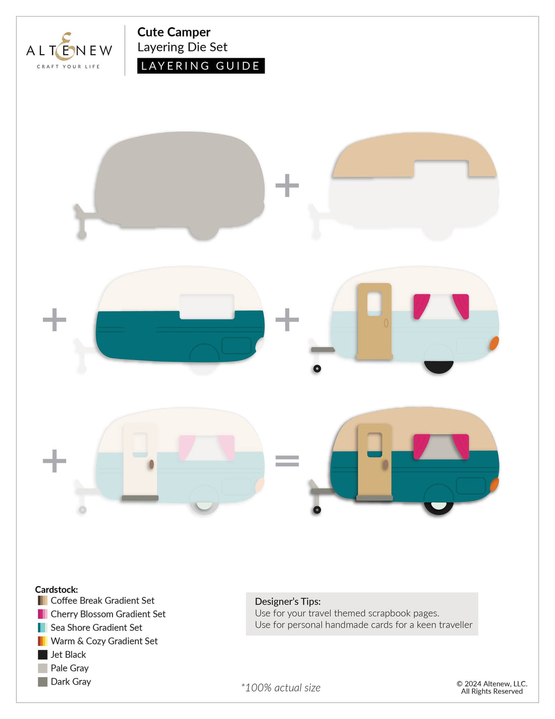 Cute Camper Layering Die Set