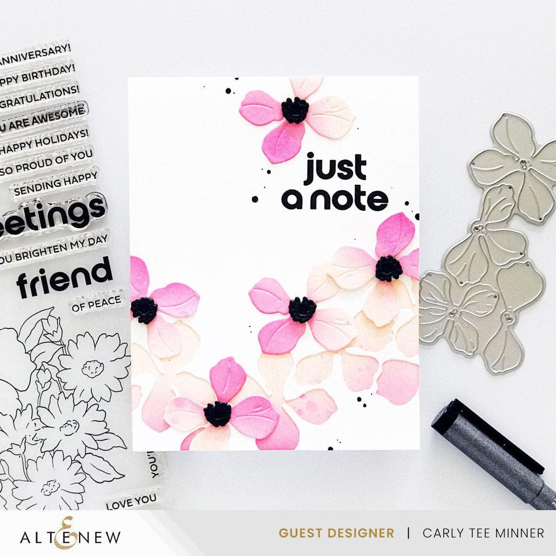 Cute Open Rose Layering Die Set