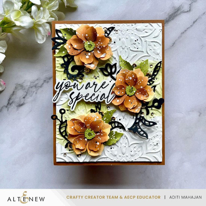 Cute Open Rose Layering Die Set