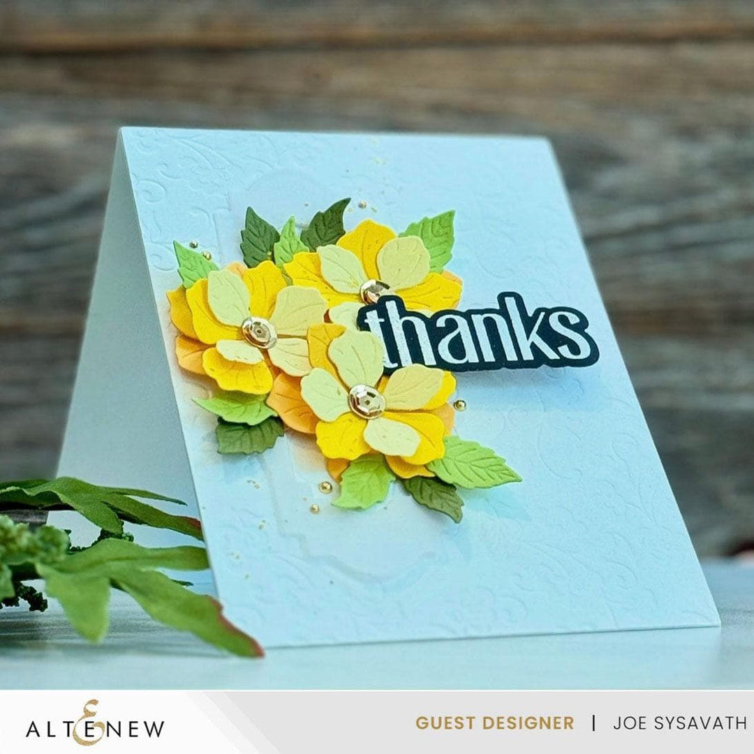 Cute Open Rose Layering Die Set