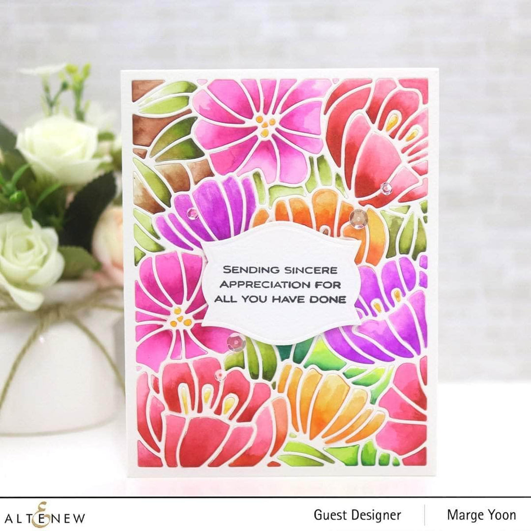 Part A-Glitz Art Craft Co.,LTD Dies Dainty Blooms Cover Die