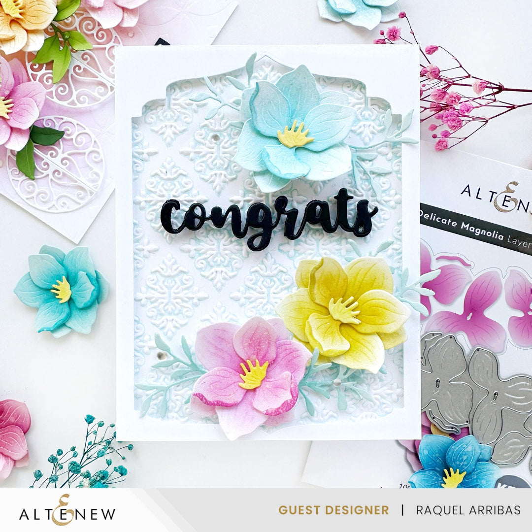 Delicate Magnolia Layering Die Set