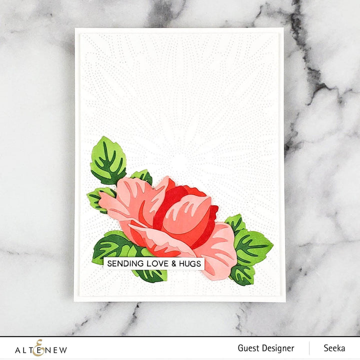 Part A-Glitz Art Craft Co.,LTD Dies Dotted Starburst Debossing Cover Die