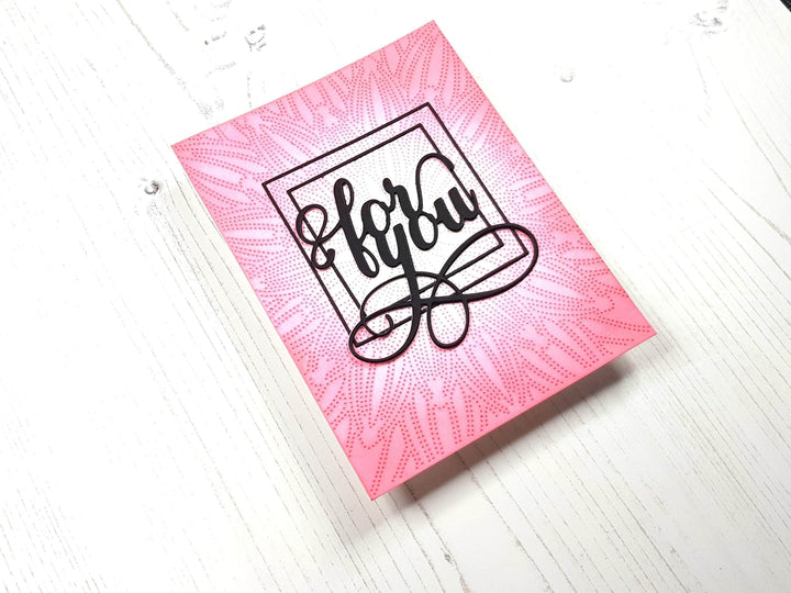 Part A-Glitz Art Craft Co.,LTD Dies Dotted Starburst Debossing Cover Die