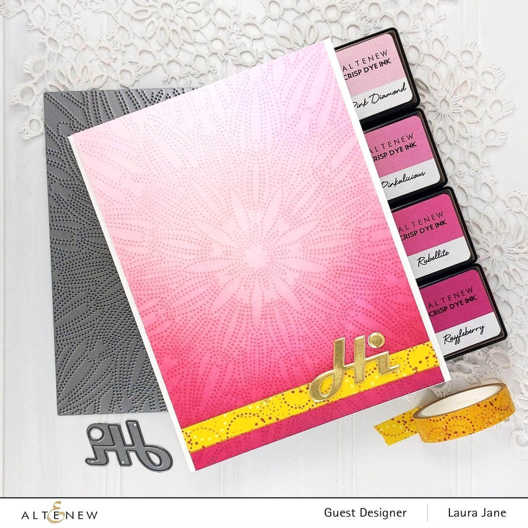 Part A-Glitz Art Craft Co.,LTD Dies Dotted Starburst Debossing Cover Die