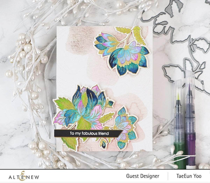 Part A-Glitz Art Craft Co.,LTD Dies Dotted Swirls Debossing Cover Die