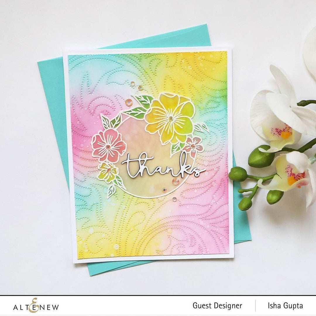 Part A-Glitz Art Craft Co.,LTD Dies Dotted Swirls Debossing Cover Die