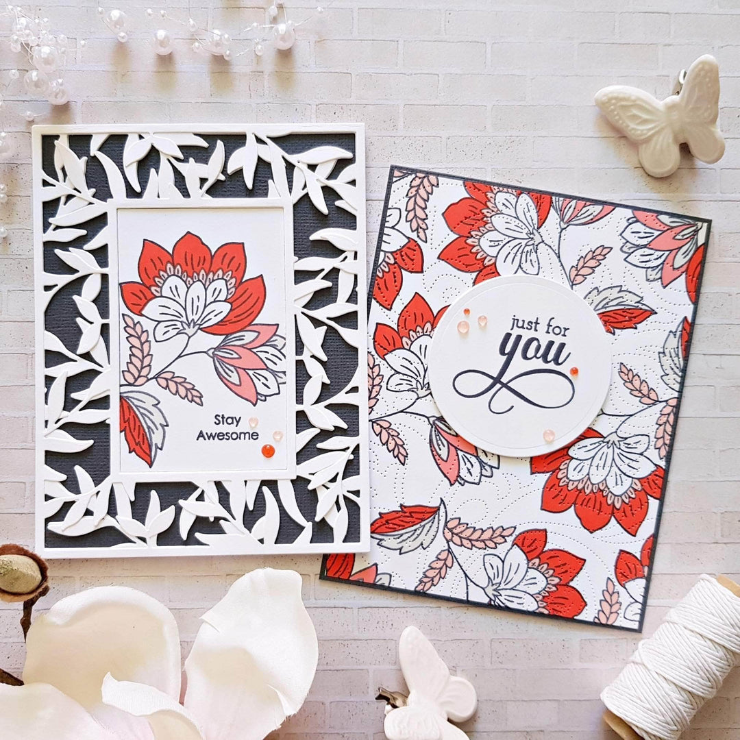 Part A-Glitz Art Craft Co.,LTD Dies Dotted Swirls Debossing Cover Die