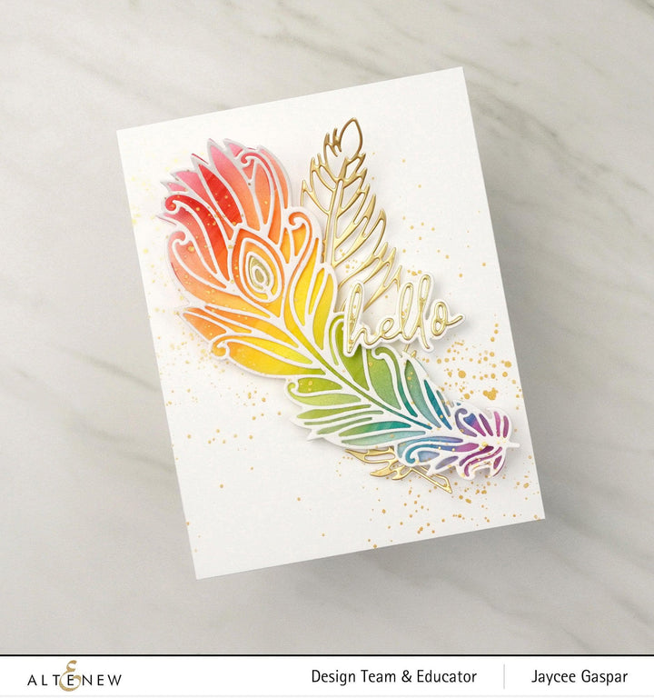 Part A-Glitz Art Craft Co.,LTD Dies Dreamy Feathers Die Set