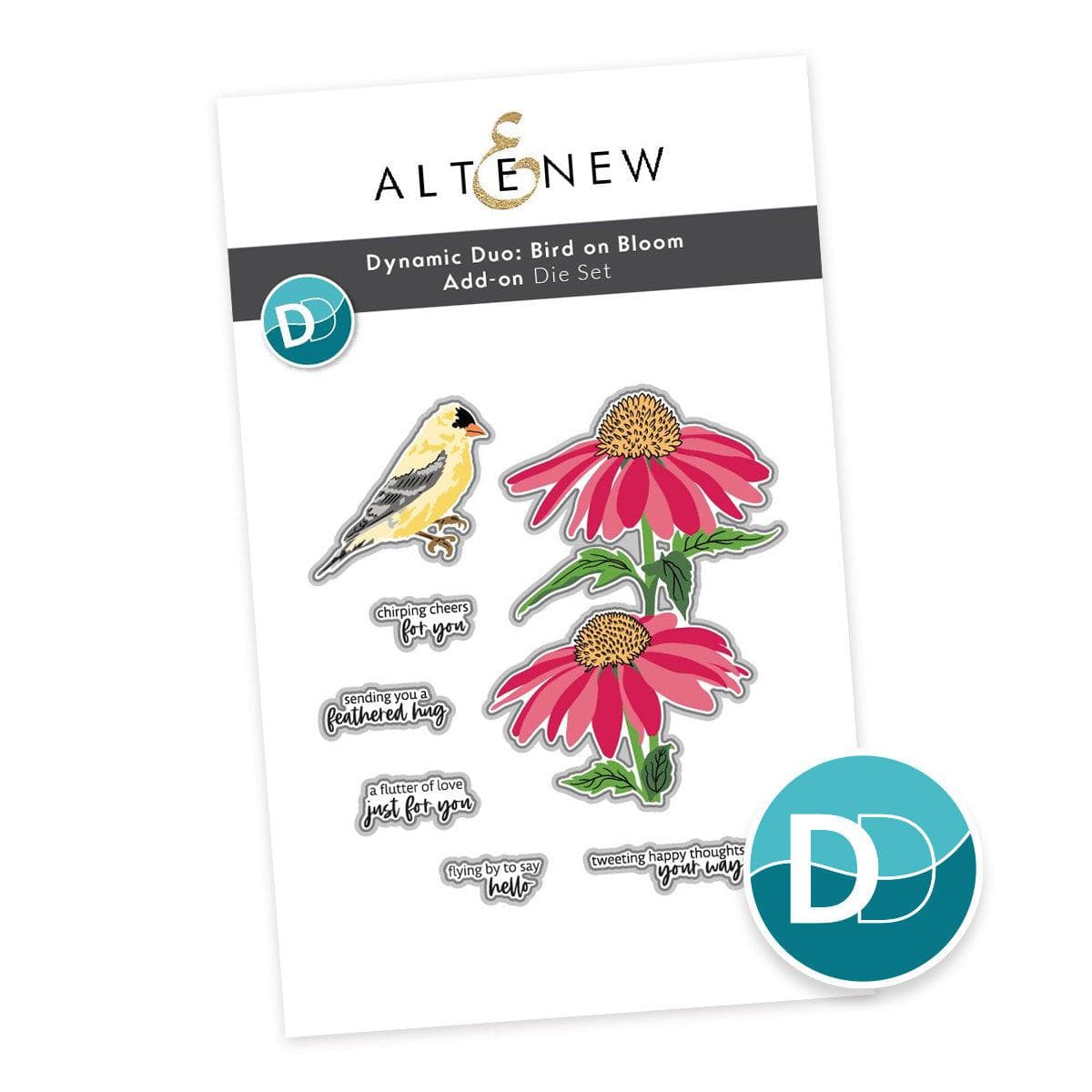 Dynamic Duo: Bird on Bloom Add-On Die Set