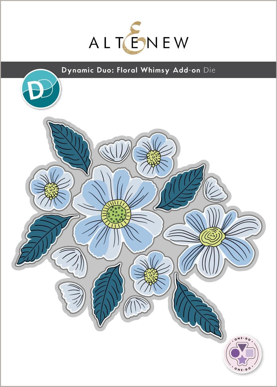 Dynamic Duo: Floral Whimsy Add-on Die