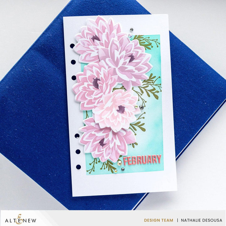 Dynamic Duo: Modern Dahlia Add-On Die Set