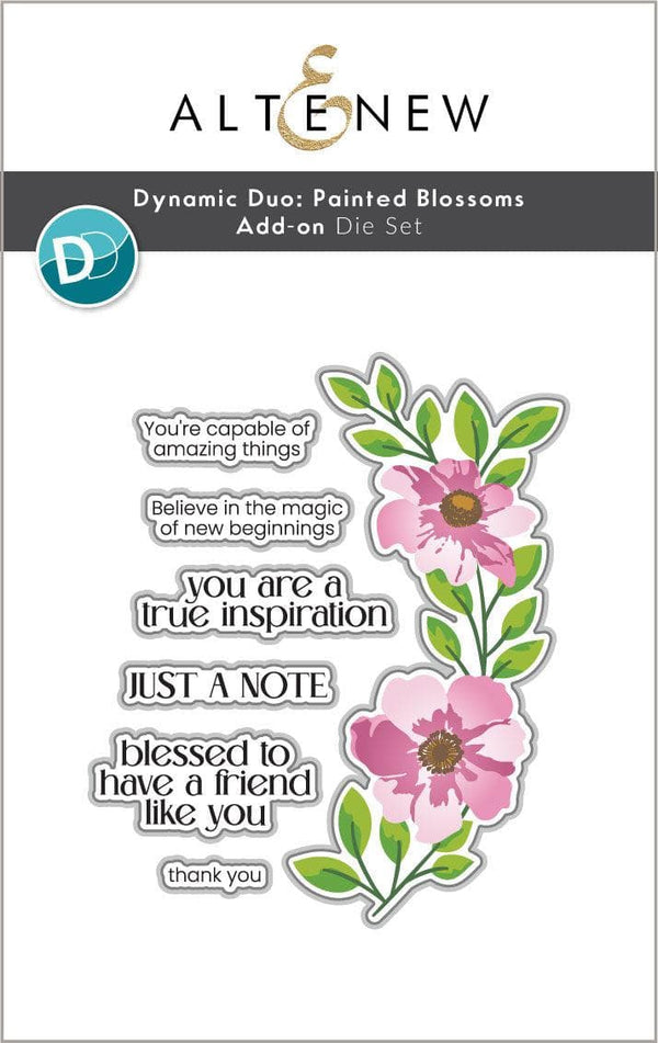 Dynamic Duo: Painted Blossoms Add-On Die Set