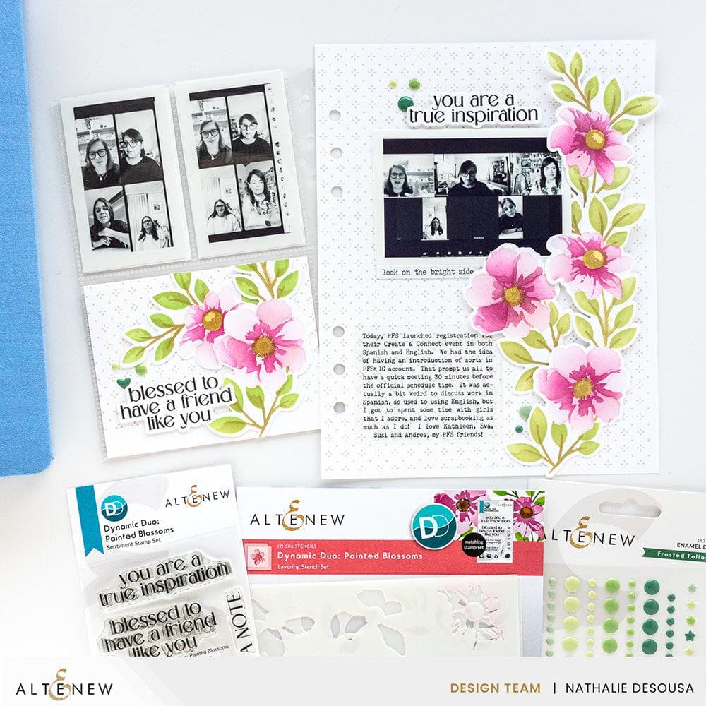 Dynamic Duo: Painted Blossoms Add-On Die Set