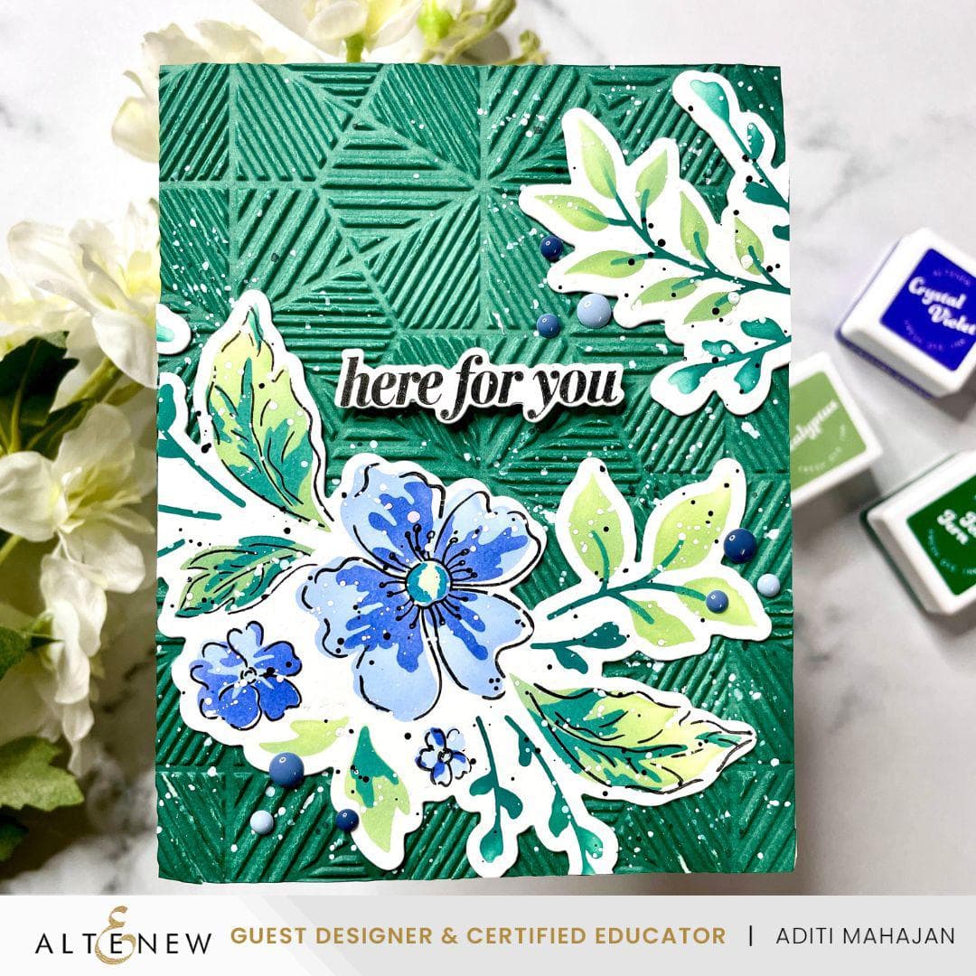 Dynamic Duo: Painted Floral Swag Add-on Die Set