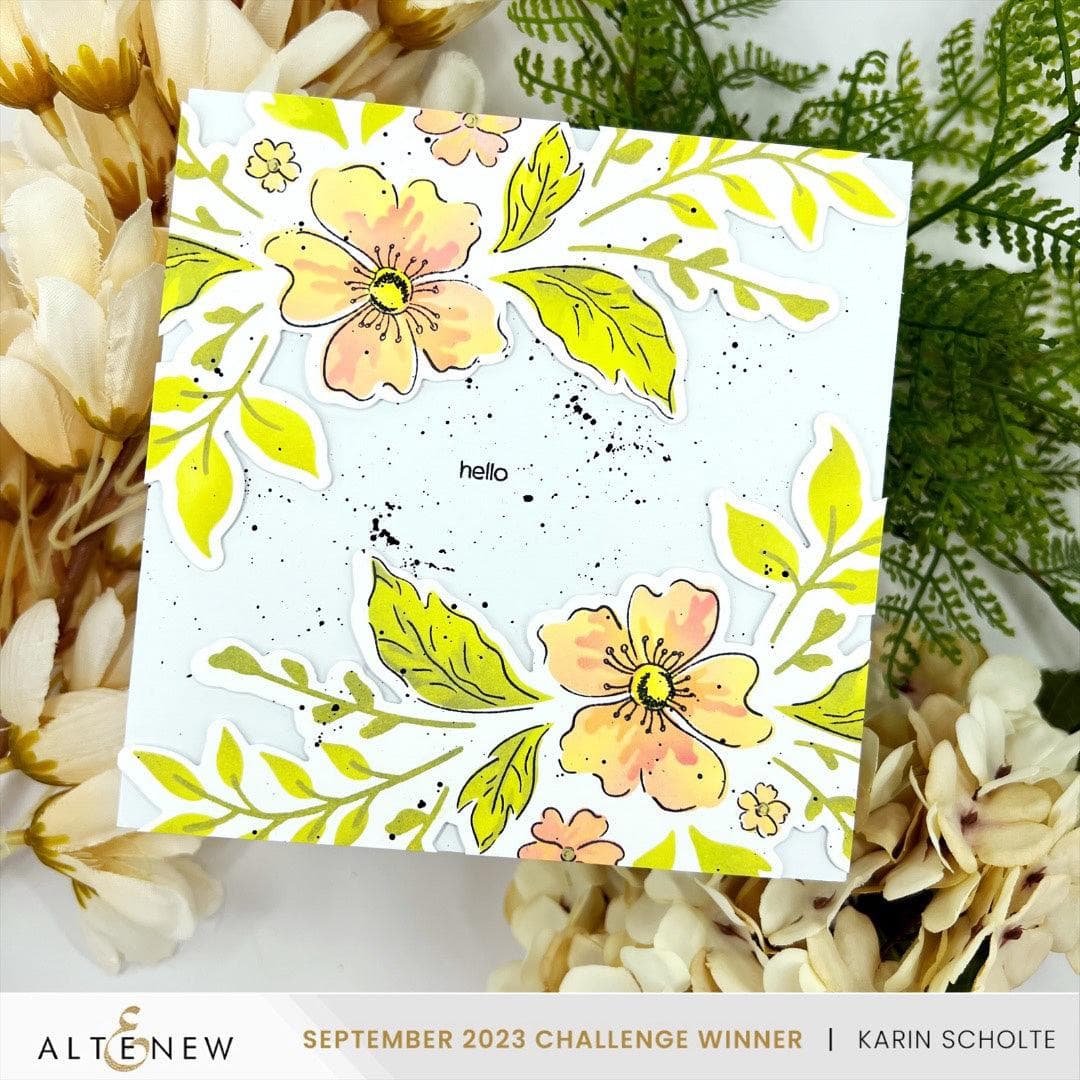 Dynamic Duo: Painted Floral Swag Add-on Die Set