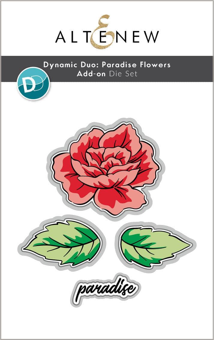 Part A-Glitz Art Craft Co.,LTD Dies Dynamic Duo: Paradise Flowers Add-On Die Set
