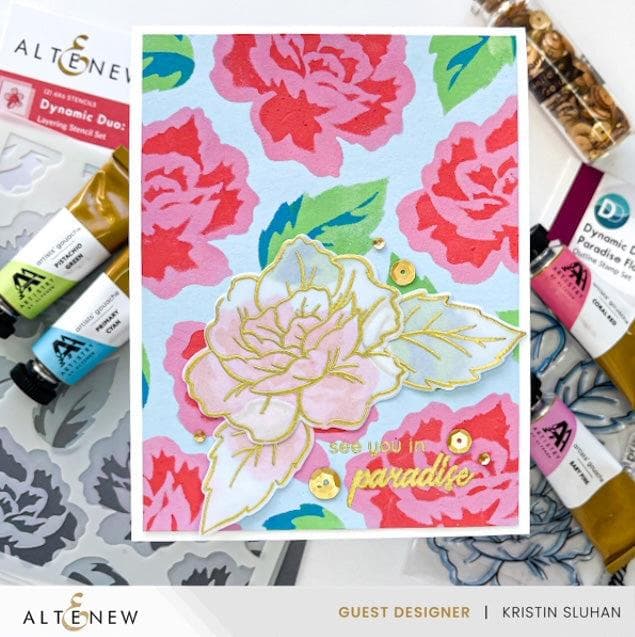 Part A-Glitz Art Craft Co.,LTD Dies Dynamic Duo: Paradise Flowers Add-On Die Set