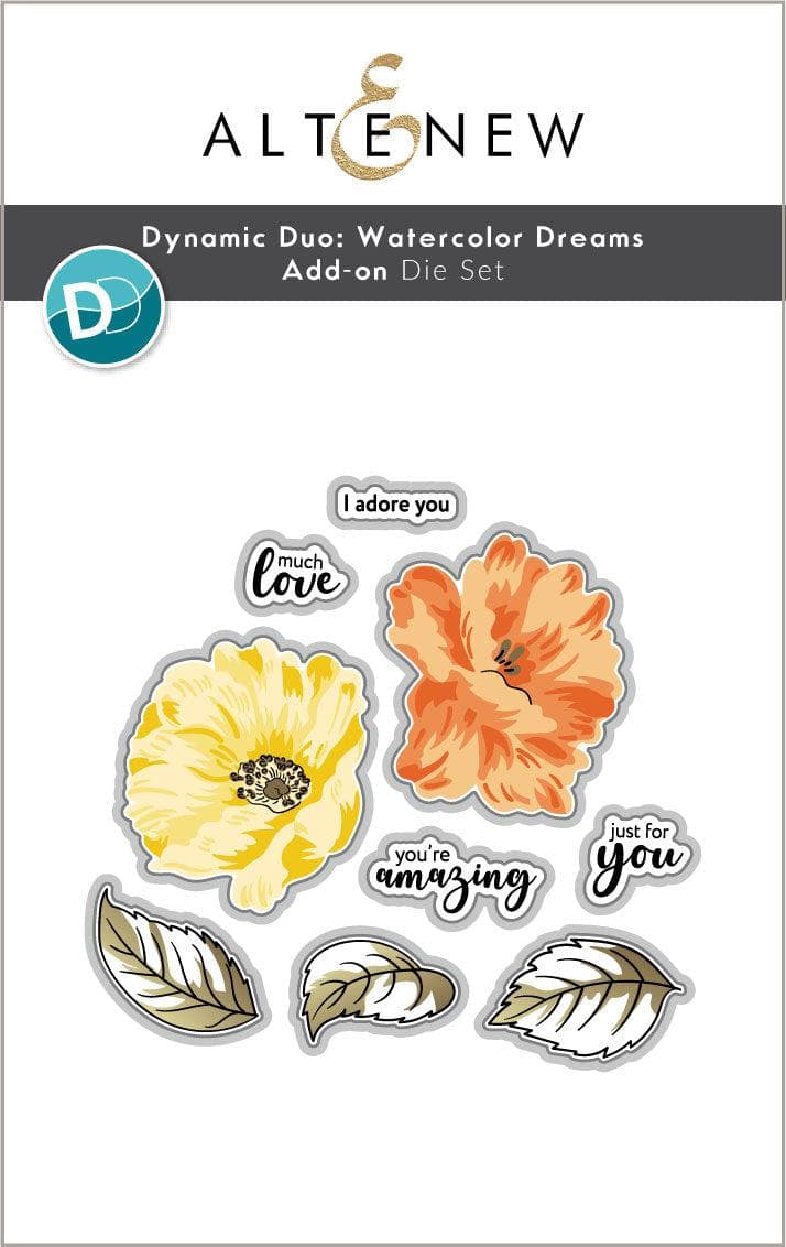 Dynamic Duo: Watercolor Dreams Add-on Die Set