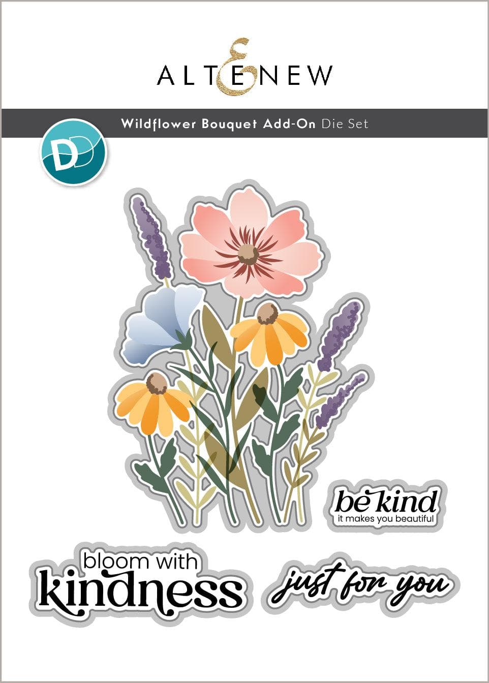 Part A-Glitz Art Craft Co.,LTD Dies Dynamic Duo: Wildflower Bouquet Add-On Die Set