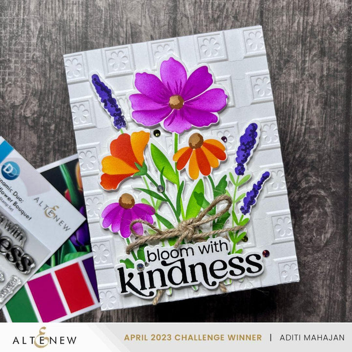 Part A-Glitz Art Craft Co.,LTD Dies Dynamic Duo: Wildflower Bouquet Add-On Die Set