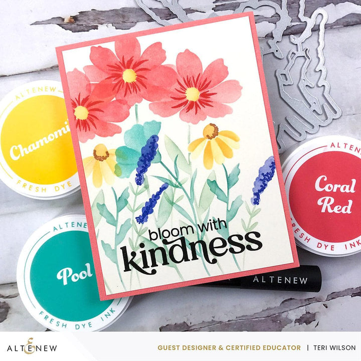 Part A-Glitz Art Craft Co.,LTD Dies Dynamic Duo: Wildflower Bouquet Add-On Die Set