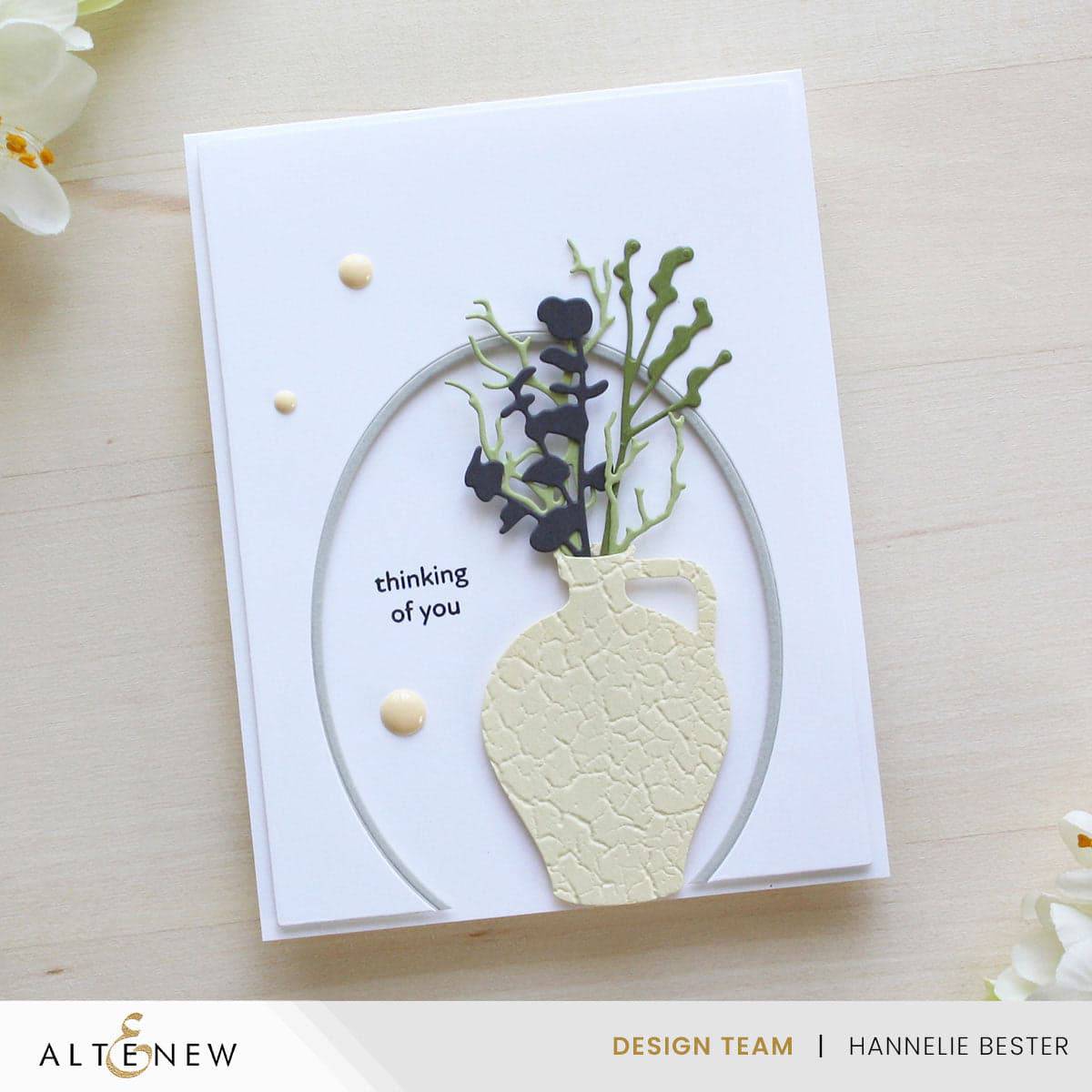 Earthenware Vases Die Set | Craft Beautiful Floral Scenes | Altenew