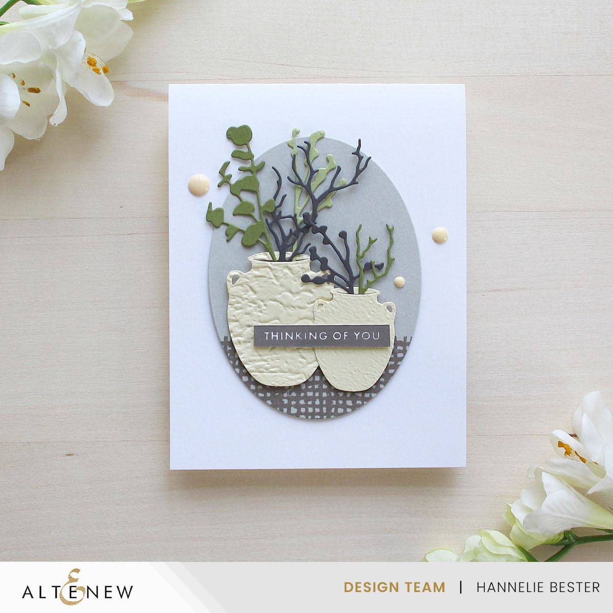 Earthenware Vases Die Set | Craft Beautiful Floral Scenes | Altenew