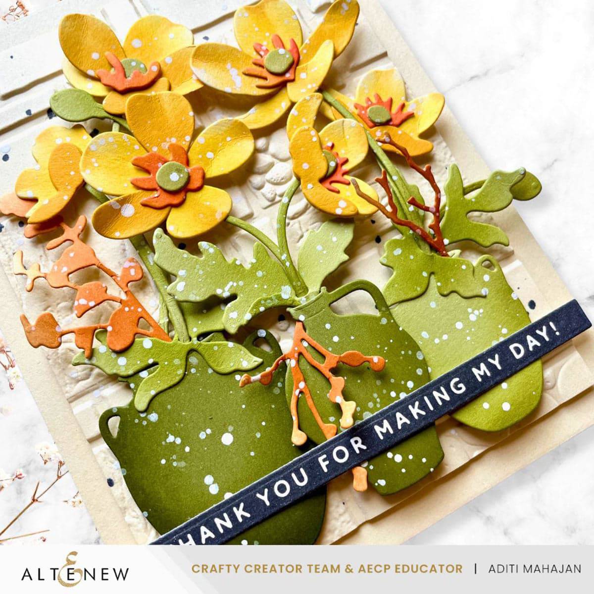 Earthenware Vases Die Set | Craft Beautiful Floral Scenes | Altenew