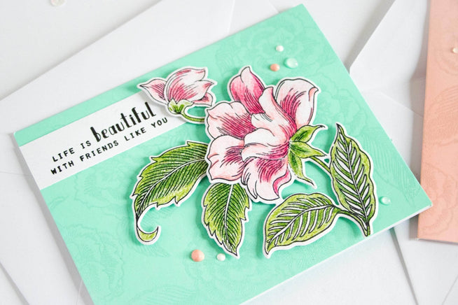 Engraved Flowers Die Set