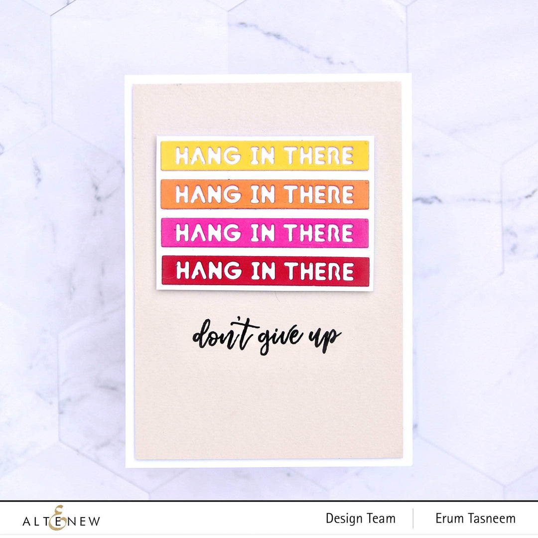 Part A-Glitz Art Craft Co.,LTD Dies Essential Sentiment Strips Die Set