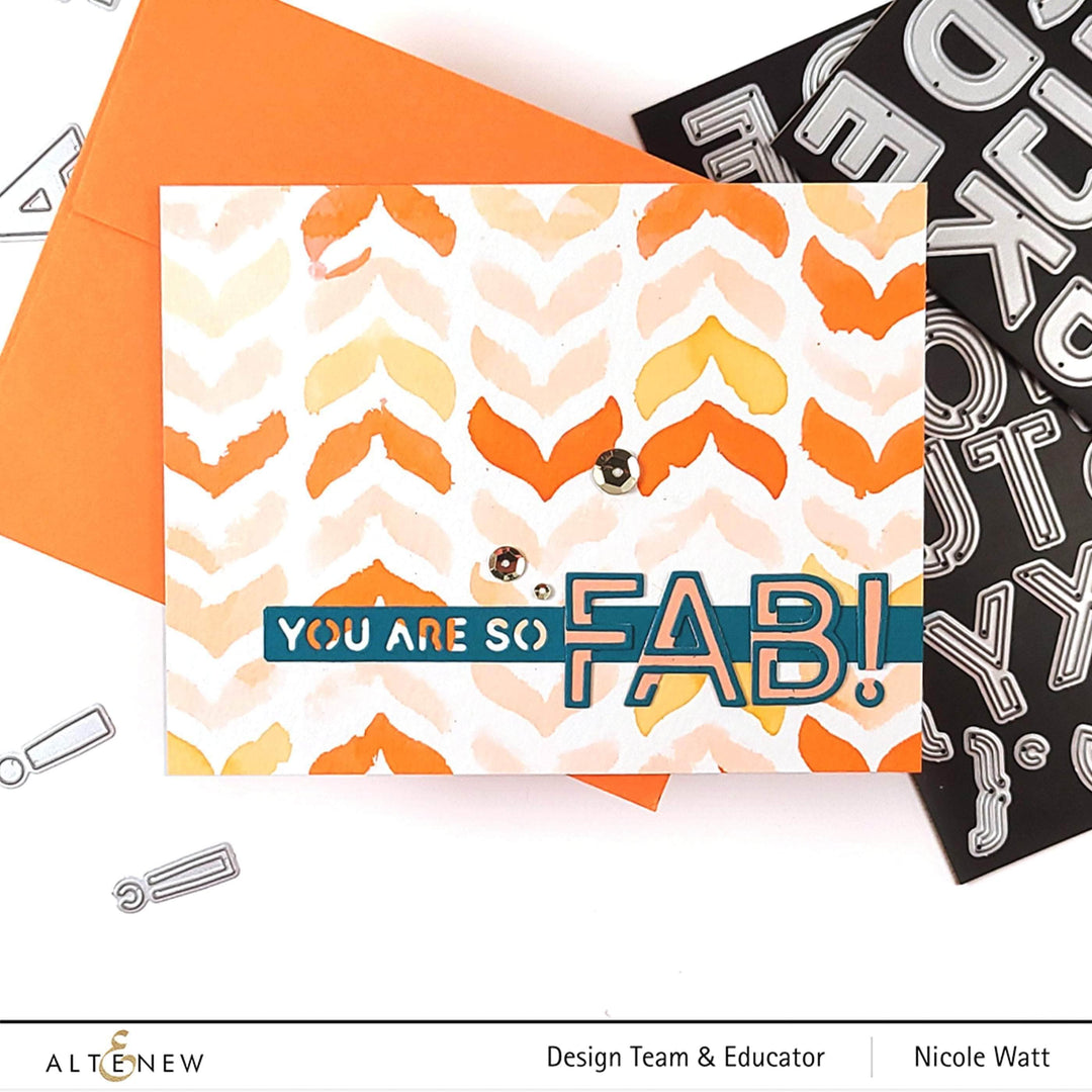 Part A-Glitz Art Craft Co.,LTD Dies Essential Sentiment Strips Die Set