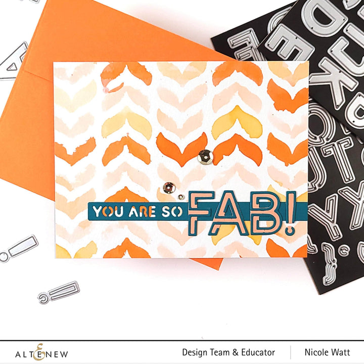 Part A-Glitz Art Craft Co.,LTD Dies Essential Sentiment Strips Die Set