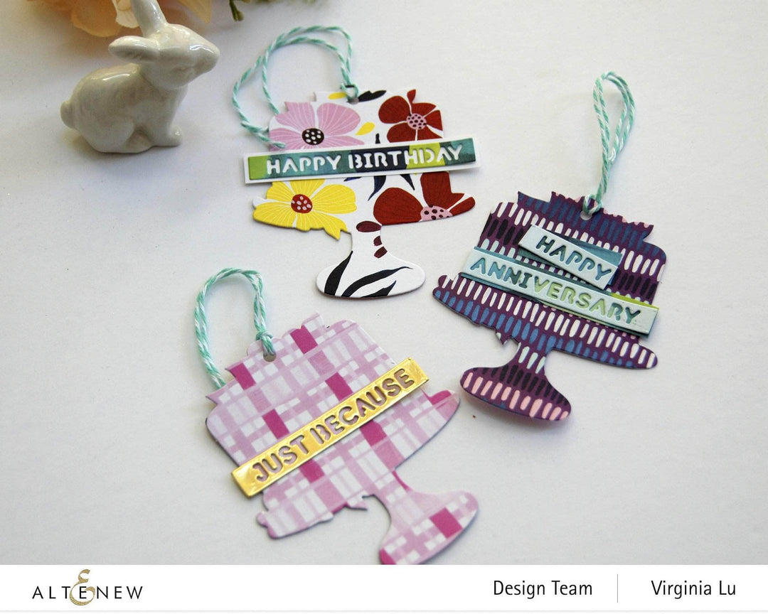 Part A-Glitz Art Craft Co.,LTD Dies Essential Sentiment Strips Die Set