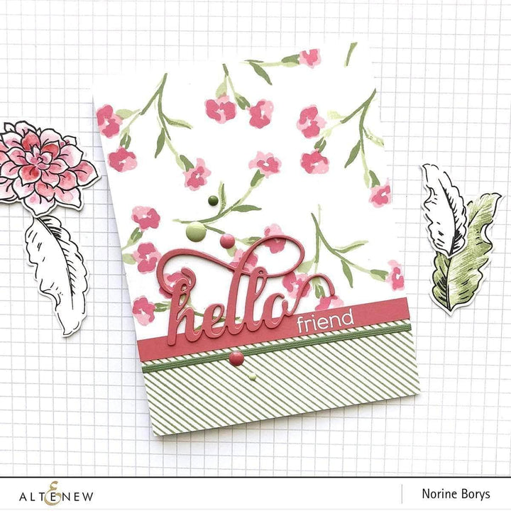 Part A-Glitz Art Craft Co.,LTD Dies Fancy Hello Die