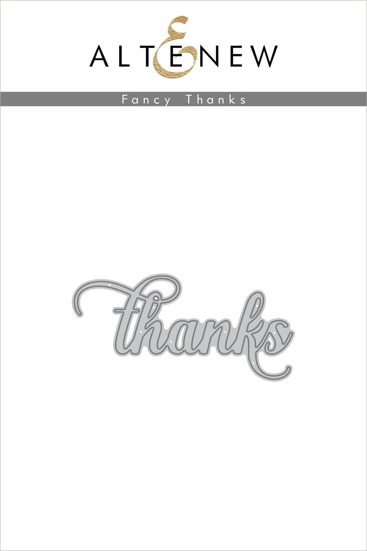 Fancy Thanks Die - Elegant Cursive Thanks Die for Craft Projects