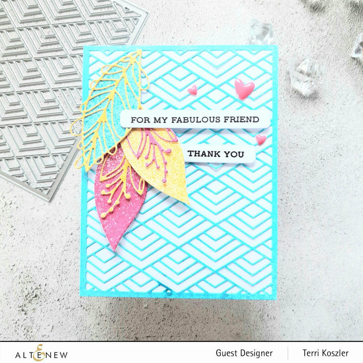 Part A-Glitz Art Craft Co.,LTD Dies Featured Sentiments Die Set