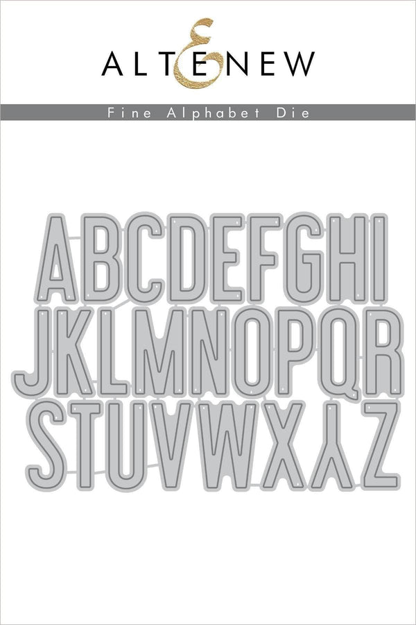 Part A-Glitz Art Craft Co.,LTD Dies Fine Alphabet Die Set