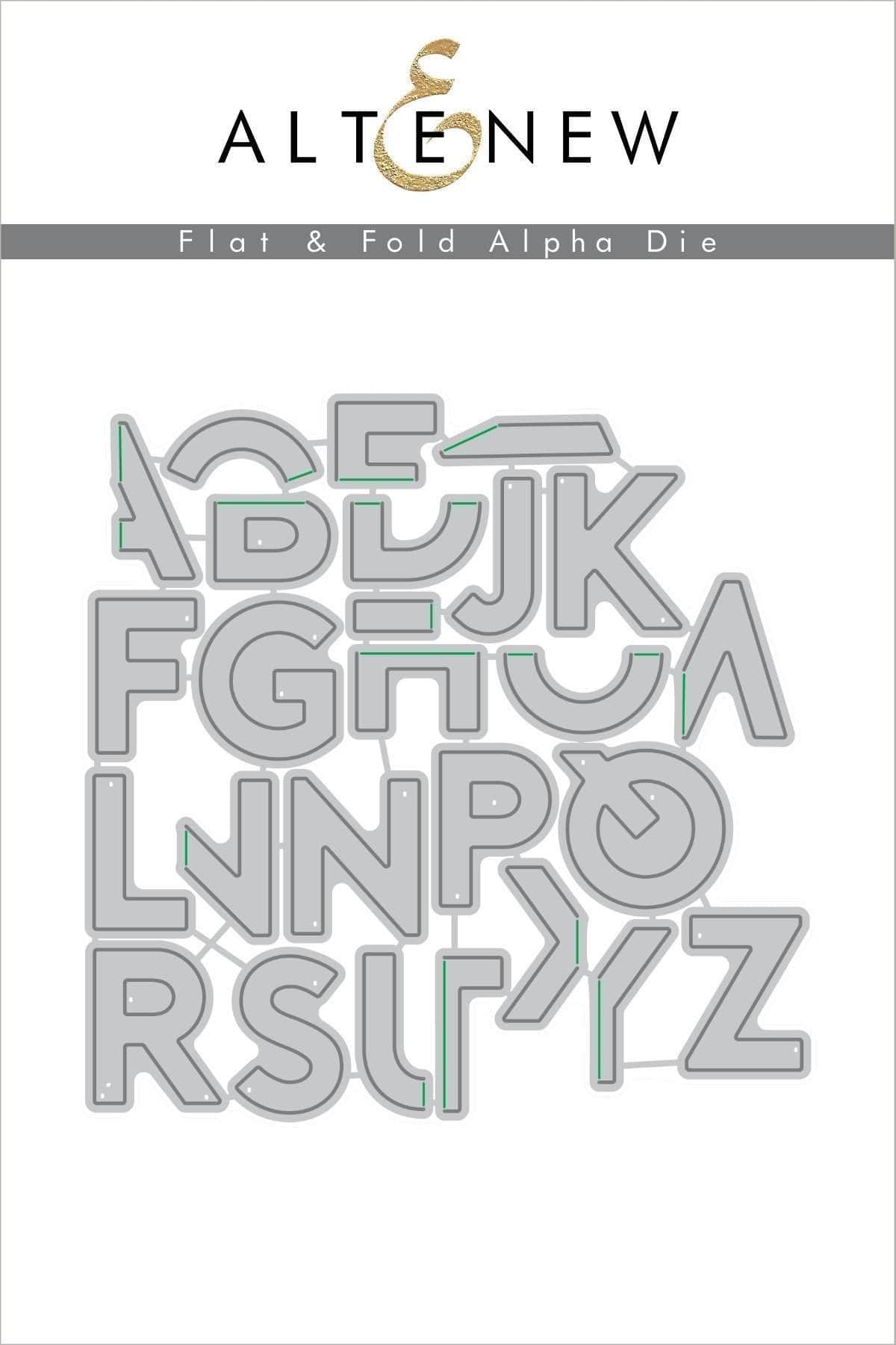 Part A-Glitz Art Craft Co.,LTD Dies Flat & Fold Alpha Die Set